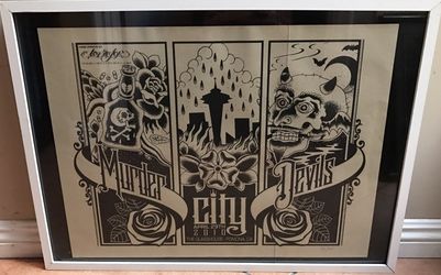USED MURDER CITY DEVILS POSTER (Music, Vinyl Records)