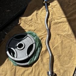 Barbell With Two 25 Pound Plates