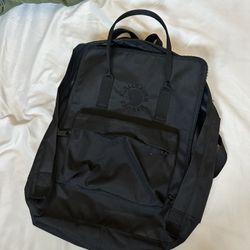 Black Fjallraven Kanken Backpack