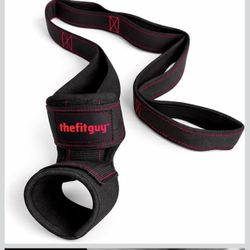 Quad Stretch Strap with Ankle Support – Physical Therapy Band for Legs, Non-Elastic 4-Loop Rehab Strap for Quads & Hip Flexors, Mobility & Recovery