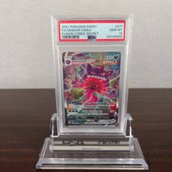 Pokemon SWSH 2021 Fusion Strike Gengar VMAX 271/264 Alt Art Holo PSA 10 GEM MINT
