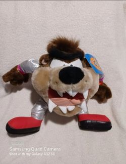 Vintage Looney tunes Tasmanian Devil spaceman plush