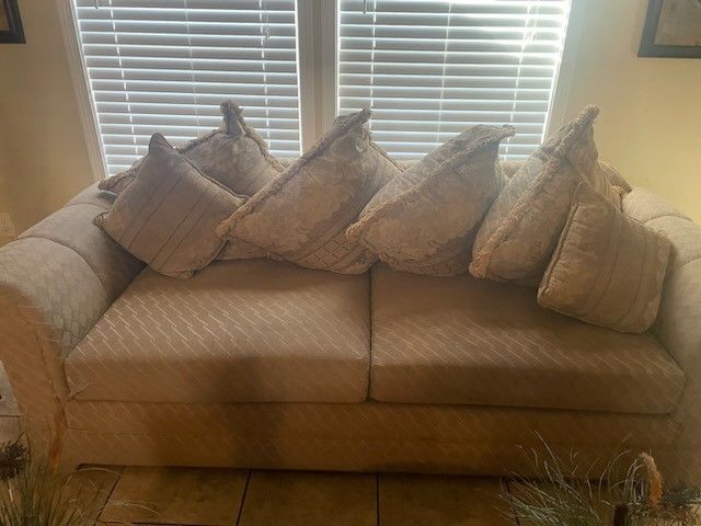 Sofa And Pillows 