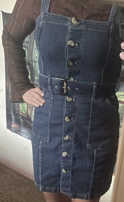 Denim Overall Dress
