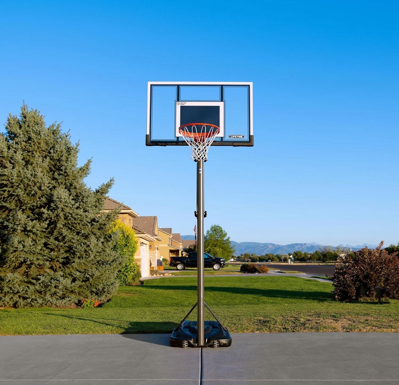 Like New Lifetime Adjustable Basketball Hoop (54-Inch Polycarbonate)