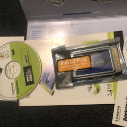 Brand New Linksys 2.4 GHz Wireless -GNotebook adapter model number WPC54G