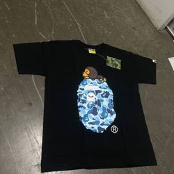 light blue camo bape