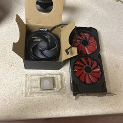 Ryzen 5 1600AF and RX 570 Used