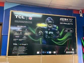 TCL 75” 4K QM6K SMART TV