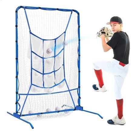 NIB 6FT Batting / Pitching Net with Strike Zone