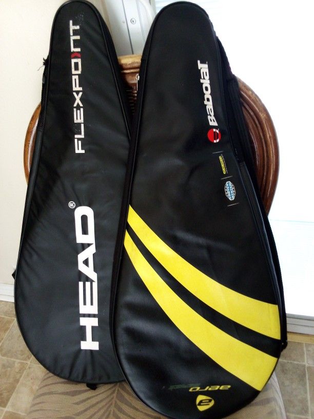 2 Tennis Rackets  Babolat  Aeroptodrive And Head  Flex point TI. Agassi Pro