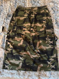 Camouflage Cargo Skirt