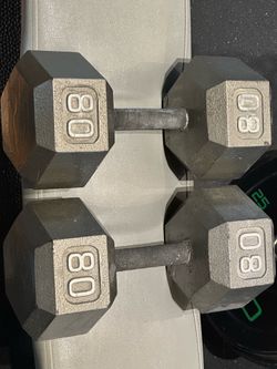 80 to 115 CAP  Cast Iron Hex Dumbbell | Multiple  Sizes