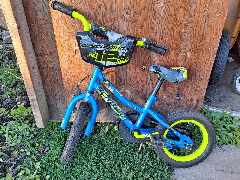 Schwinn Valve 12" Kids Bike - Blue & Green