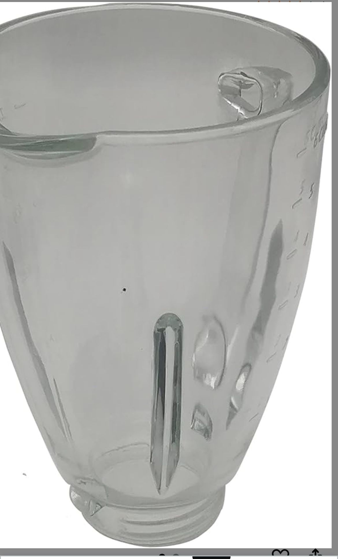 6-cup dishwasher-safe replacement glass bottle, compatible with Oster Classic Series blender