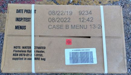 MRE 12 Pack Case A Or B