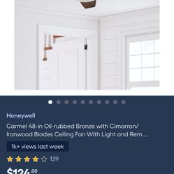 Harbor Breeze Kingsbury Ceiling Fan And Light Fixture