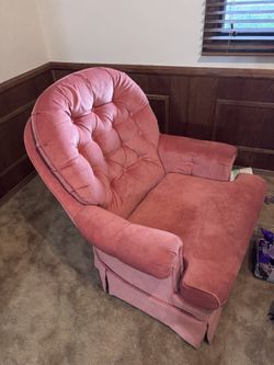Peach Glider Chair
