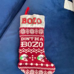 BOZO Christmas stocking