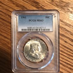 1961 Franklin 1/2 Dollar
