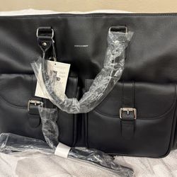 Hook And Albert Leather Garment Weekender Travel Bag (New)