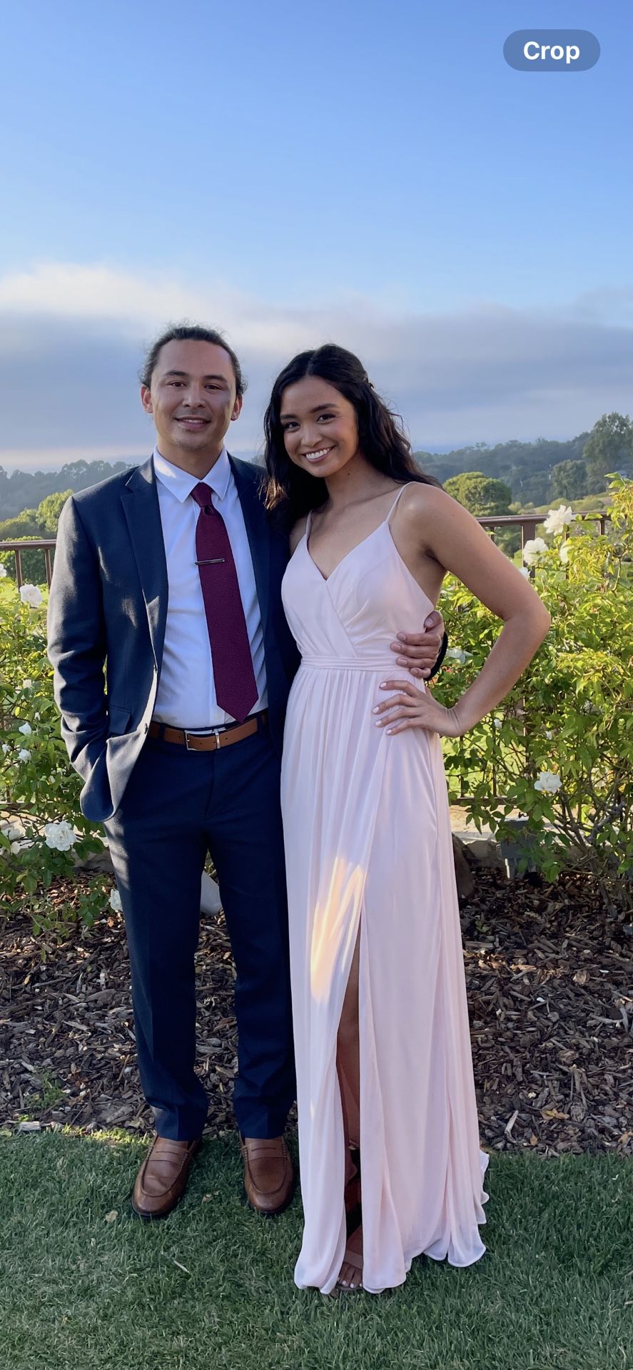 Azazie Blush pink dress size A4 (don’t remember the style name)