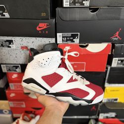 Jordan Carmine 6s size 11 VNDS 