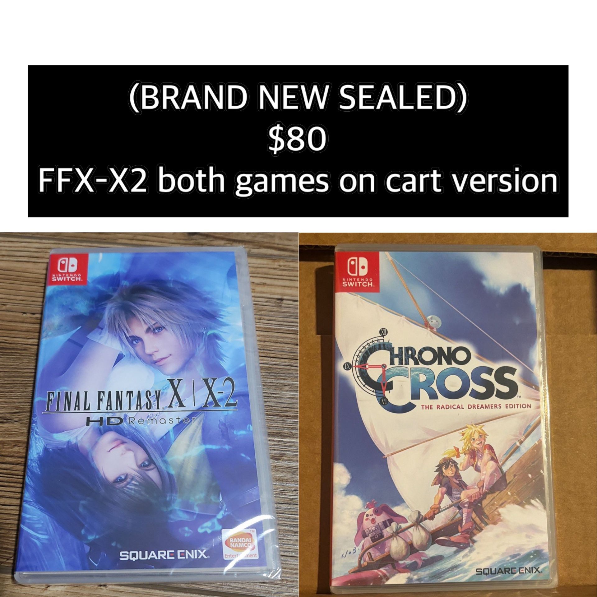 Final Fantasy X & X-2 And Chrono Cross for Nintendo Switch (NEW)