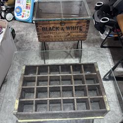 Antique Crate Tables 