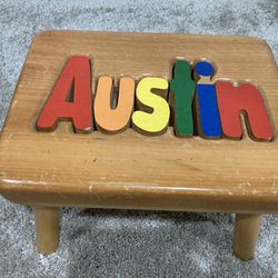 Name Puzzle Steps Stool 