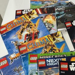 Lot Of Lego/Megablock Instructions With Plastic Case 