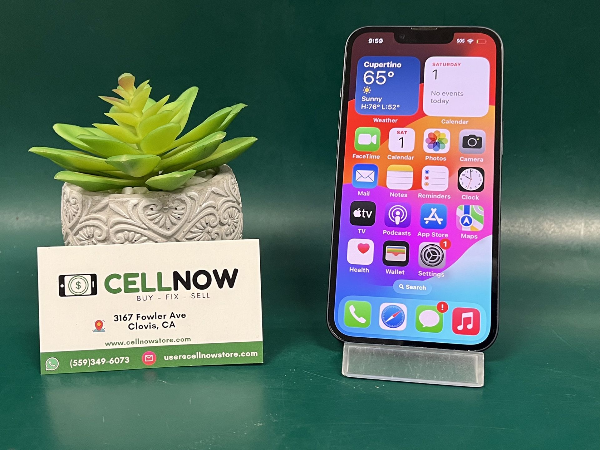 iPhone 13 Black 128Gb T-mobile 