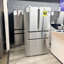 🔥BOSCH STAINLESS STEEL 800 SERIES COUNTER DEPTH REFRIGERATOR WITH ICE MAKER AND WATER DISPENSER🔥