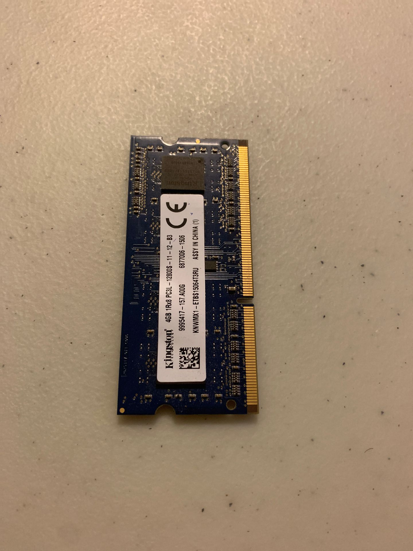 Kingston 4GB/ 1600MHz DDR3 SODDIM