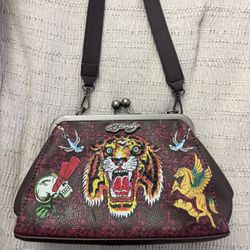 Ed Hardy Kisslock Frame Bag