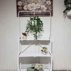 Folding organizer, plant stand, planter, plantero