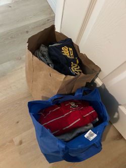 53 ITEMS! 2 bags of baby boy clothes size 0-3 months