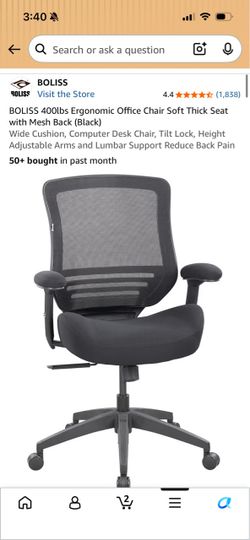 9 BOLISS Ergonomic Mesh Office Chair (please read description)