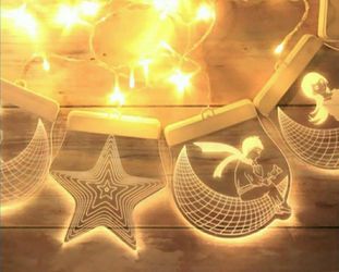 🔥 DIABLA'z - NEW UNUSED - 3D LED Hanging String Fairy Curtain Lights