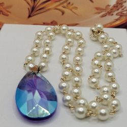 PRECIOUS CULTURED PEARLS NECKLACE, VINTAGE, 12"IN

