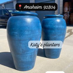 Tall Terracota Clay Vases 🏺 32” Tall $110 Each 