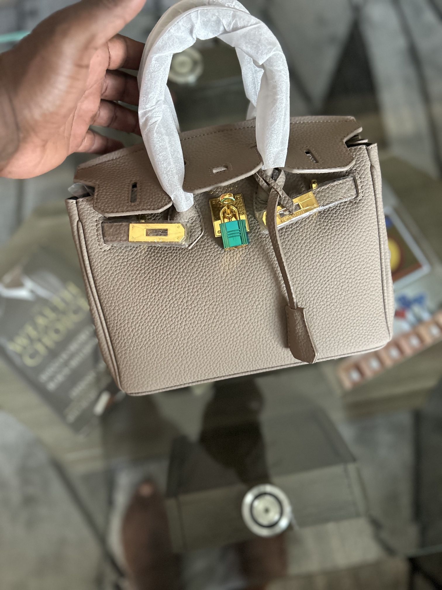 Hermès Gris Tourterelle Togo Birkin 25