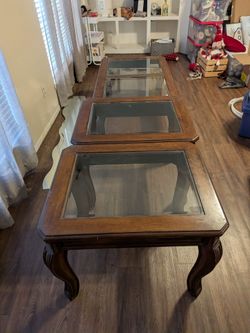 4 table living room set