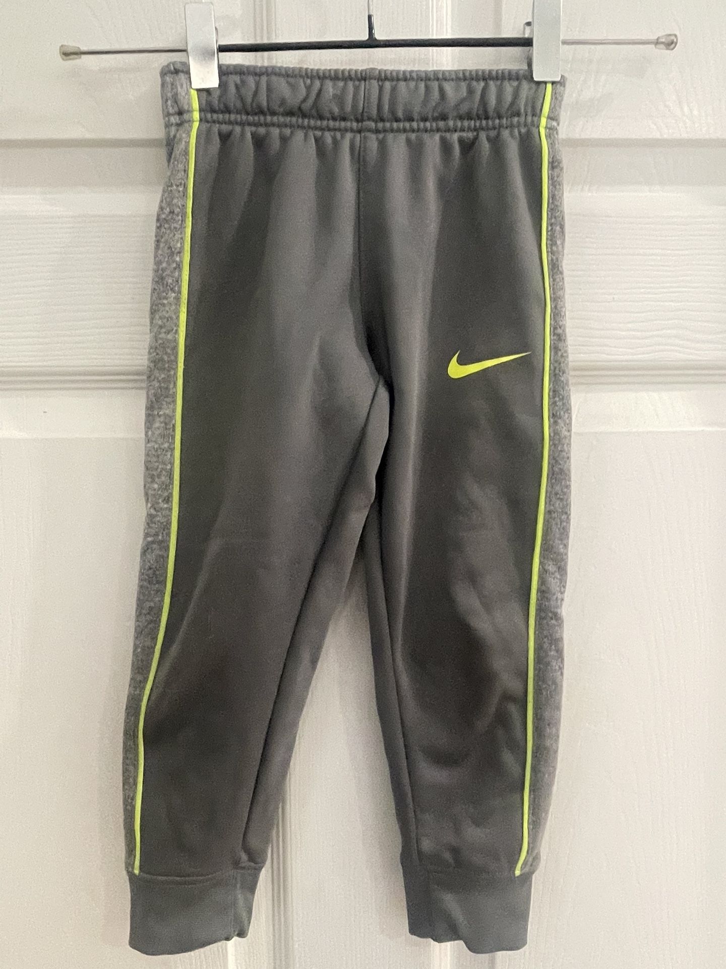 Nike Boys Youth Dri Fit Gray Jogger Pants, Size 4 XS