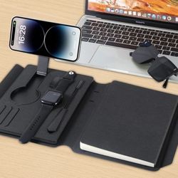 Smart Desk Organizer with built in MagSafe charger, lamp, flash drive