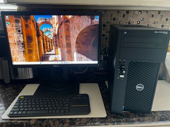 DELL PRECISION 32GB/500GB SSD/WIN 11/KEYBOARD & MOUSE MONITOR DESKTOP COMPUTER PC