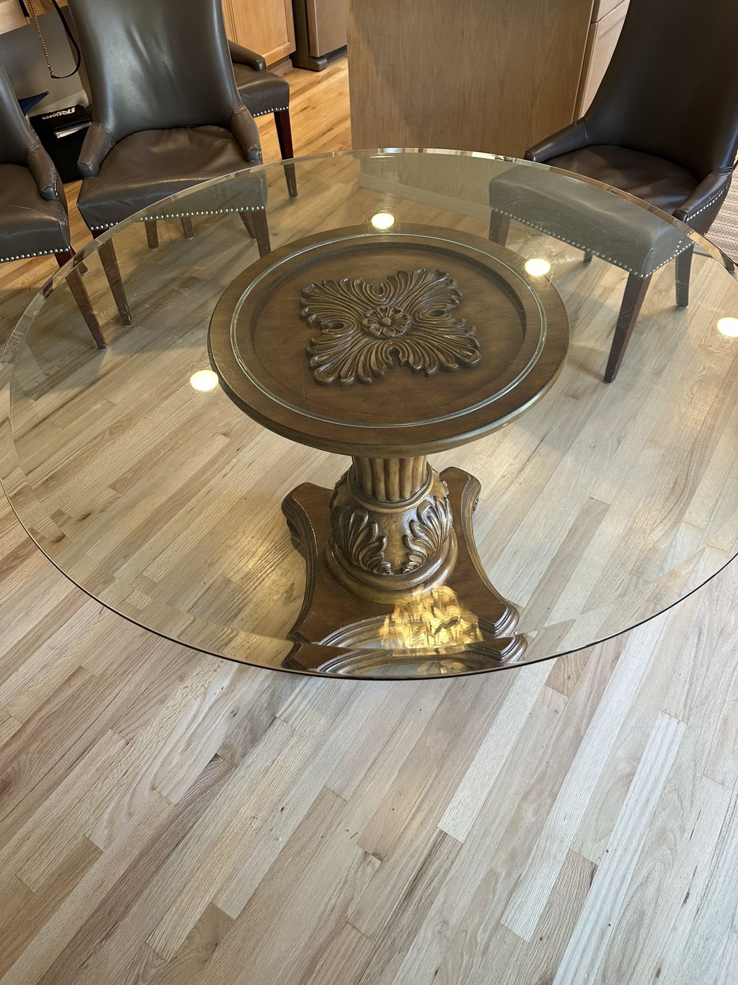 Glass Table Top And Base