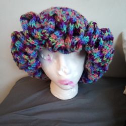 Purple Ruffle Hat