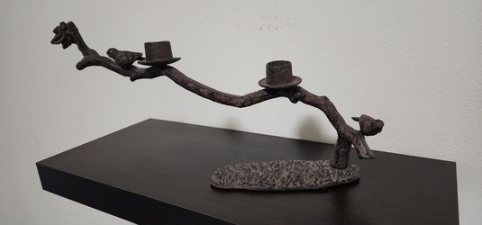 Home Decor - Birds On Branch & Candle Holder $10