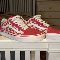 Red Checkers Vans